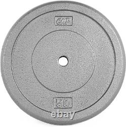 Cast Iron Standard 1-Inch Weight Plates Multiple Options
