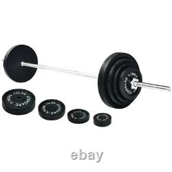 Cast Iron Standard Weight Including 5FT Barbell with Star Locks 100-Pound Set