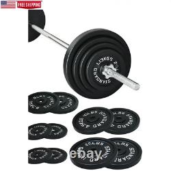 Cast Iron Standard Weight Including 5FT Standard Barbell with Star Locks