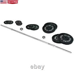 Cast Iron Standard Weight Including 5FT Standard Barbell with Star Locks