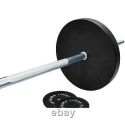 Cast Iron Standard Weight Including 5 FT Standard Barbell With Star Locks 100 LB