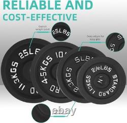 Cast Iron Standard Weight Plates Including 5FT Barbell with Black