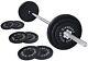 Cast Iron Standard Weight Plates Including 5ft Standard Barbell With Star Loc