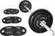 Cast Iron Standard Weight Plates Including 5ft Standard Barbell With Star Locks