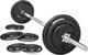 Cast Iron Standard Weight Plates Including 5ft Standard Barbell With Star Locks
