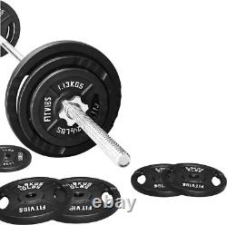 Cast Iron Standard Weight Plates Including 5FT Standard Barbell with Star Locks
