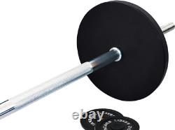 Cast Iron Standard Weight Plates Including 5FT Standard Barbell with Star Locks