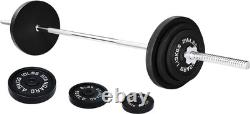 Cast Iron Standard Weight Plates Including 5FT Standard Barbell with Star Locks