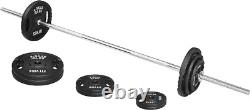 Cast Iron Standard Weight Plates Including 5FT Standard Barbell with Star Locks