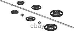 Cast Iron Standard Weight Plates Including 5FT Standard Barbell with Star Locks