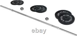 Cast Iron Standard Weight Plates Including 5FT Standard Barbell with Star Locks