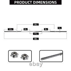 Cast Iron Standard Weight with 5FT Sectional Standard Barbell Star Locks 80LB SET