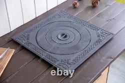 Cast Iron Stove Kazan Kitchen Flange Oven Rings BBQ Grill Barbecue
