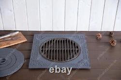 Cast Iron Stove Kazan Kitchen Flange Oven Rings BBQ Grill Barbecue