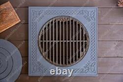 Cast Iron Stove Kazan Kitchen Flange Oven Rings BBQ Grill Barbecue