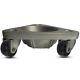 Cast Iron Tri-wheel Dolly Hq2127 375-lb Capacity 2 Hard Rubber Wheels Usa