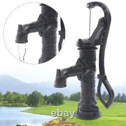 Cast Iron Water Well Hand Pump 26 Black Rustic Garden Farmhouse Antique