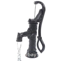 Cast Iron Water Well Hand Pump 26 Black Rustic Garden Farmhouse Antique