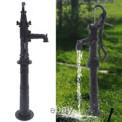 Cast Iron Water Well Hand Pump 26 feet Black Rustic Garden Farmhouse Antique