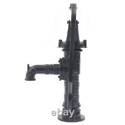 Cast Iron Water Well Hand Pump 26 feet Black Rustic Garden Farmhouse Antique