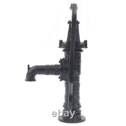 Cast Iron Water Well Hand Pump 26 feet Black Rustic Garden Farmhouse Antique