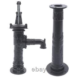 Cast Iron Water Well Hand Pump 26 feet Black Rustic Garden Farmhouse Antique