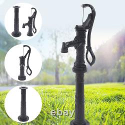 Cast Iron Water Well Hand Pump 26 feet Black Rustic Garden Farmhouse Antique