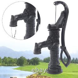 Cast Iron Water Well Hand Pump 26 feet Black Rustic Garden Farmhouse Antique