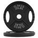 Cast Iron Weight Plates 45lb Pair Strength Training 2inch Rust Resistant New