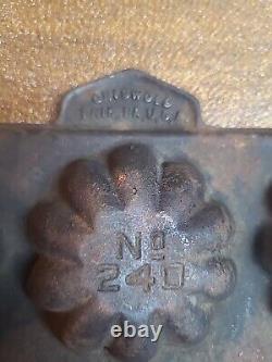 Cast Iron griswold turks head muffin pan #240 631