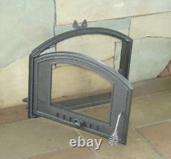 Cast Iron pizza oven door with glass bread oven doors 485x410mm