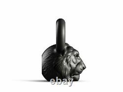 Cast Kettlebell Designer Iron Head Lion Weight 16 kg 35 lbs