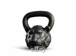 Cast Kettlebell Designer Iron Head Lion Weight 16kg 35lb