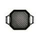 Cast Iron Collection 12 In. Cast Iron Grill Pan In Black