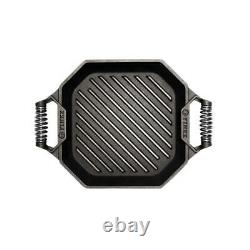 Cast iron collection 12 in. Cast iron grill pan in black