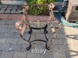 Cast iron outdoor table base vintage Cast iron outdoor table base vintage