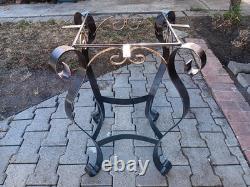 Cast iron outdoor table base vintage Cast iron outdoor table base vintage