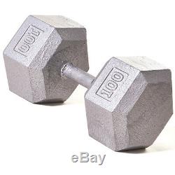 Champion Barbell 100 lb Solid Hex Dumbbell (SOLD INDIVIDUALLY)