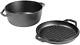 Chef Collection 6 Quart Cast Iron Double Dutch Oven. Seasoned And Ready For The