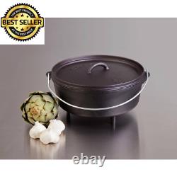 Classic Preseasoned Cast Iron 12 in. Dutch Oven