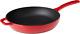 Color Ec11s43 Enameled Cast Iron Skillet, Island Spice Red, 11-inch