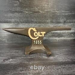 Colt 18LB Cast Iron Anvil Antique Finish Old West Collectible Decor Advertising
