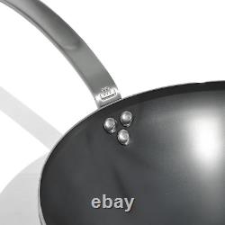 Cookware 12 Blue Carbon Steel Wok (Like Cast Iron, but Better) Profession