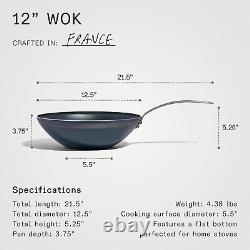 Cookware 12 Blue Carbon Steel Wok (Like Cast Iron, but Better) Profession