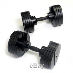 Core Home Fitness Adjustable Dumbbells Set (5-50 lbs) IN HAND SHIP FAST