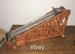 Counterboy Industrial Cast Iron Fancy open fretwork paper tape dispenser 23 lbs Counterboy Industrial Cast Iron Fancy open fretwork paper tape dispenser 23 lbs