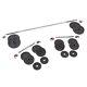 Decathlon 110 Lbs. Adjustable Weight Training Cast Iron Dumbbell And Barbell Set