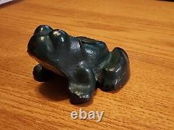 Dempster Mill Mfg Cast Iron Frog Door Stop Paper Weight Beatrice NE 4+ lbs