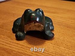 Dempster Mill Mfg Cast Iron Frog Door Stop Paper Weight Beatrice NE 4+ lbs