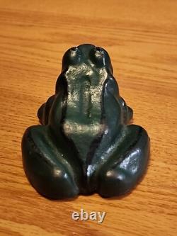 Dempster Mill Mfg Cast Iron Frog Door Stop Paper Weight Beatrice NE 4+ lbs